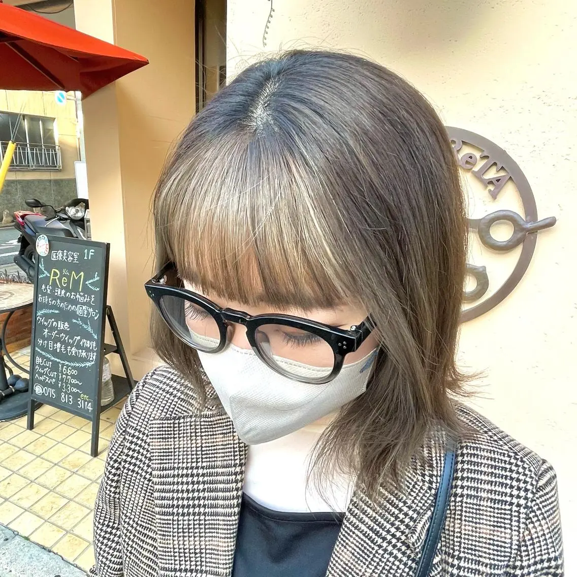 ミディアム カラー ヘアカラー 🐺ミウ 🩵のヘアスタイル
