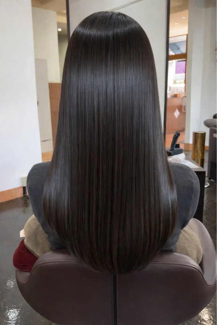 ロング カット ヘアカラー トリートメント La Ruelle 江曽島店/髪質改善のヘアスタイル