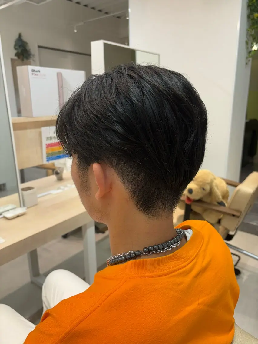 メンズ ビジネス フェードカット マッシュ スキンフェード ツーブロック ニュアンスパーマ/ フェザー/マッシュのヘアスタイル