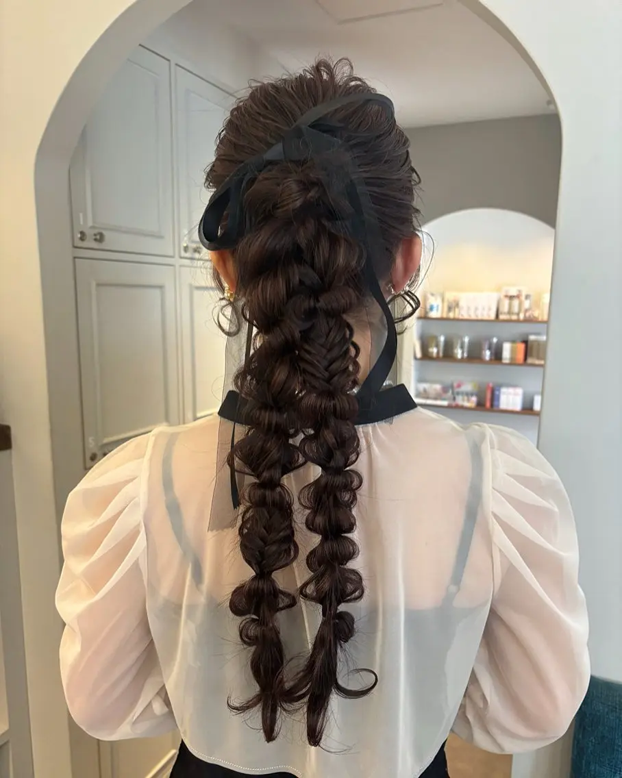 ロング ヘアセット ブリーチなしWカラー /SACHIKAのヘアスタイル