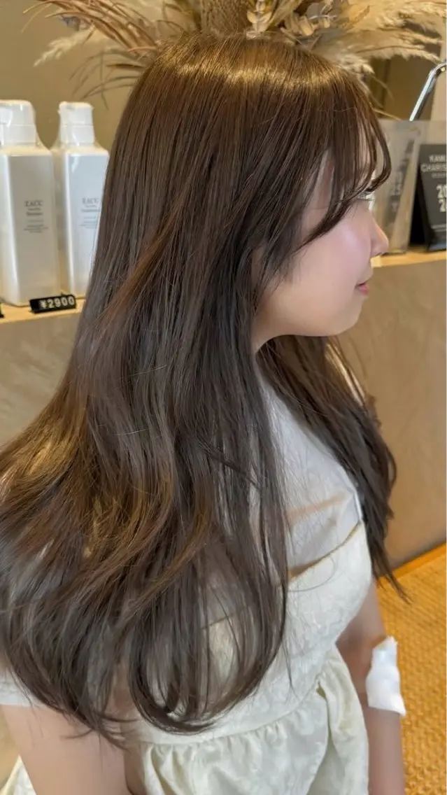 ロング カラー ヘアカラー トリートメント 艶カラー🥣🫧 ZACC銀座/はるかのヘアスタイル