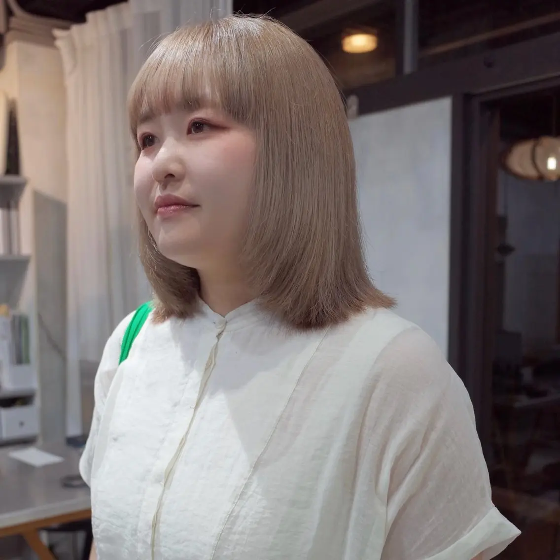 ミディアム ヘアカラー カラーモデル fon▶山田 悠華のヘアスタイル