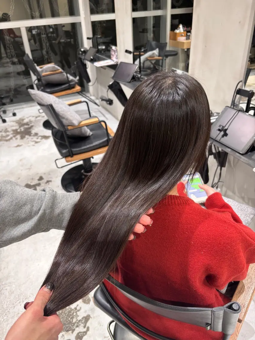 ロング 縮毛矯正 Ryuto Watanabeのヘアスタイル