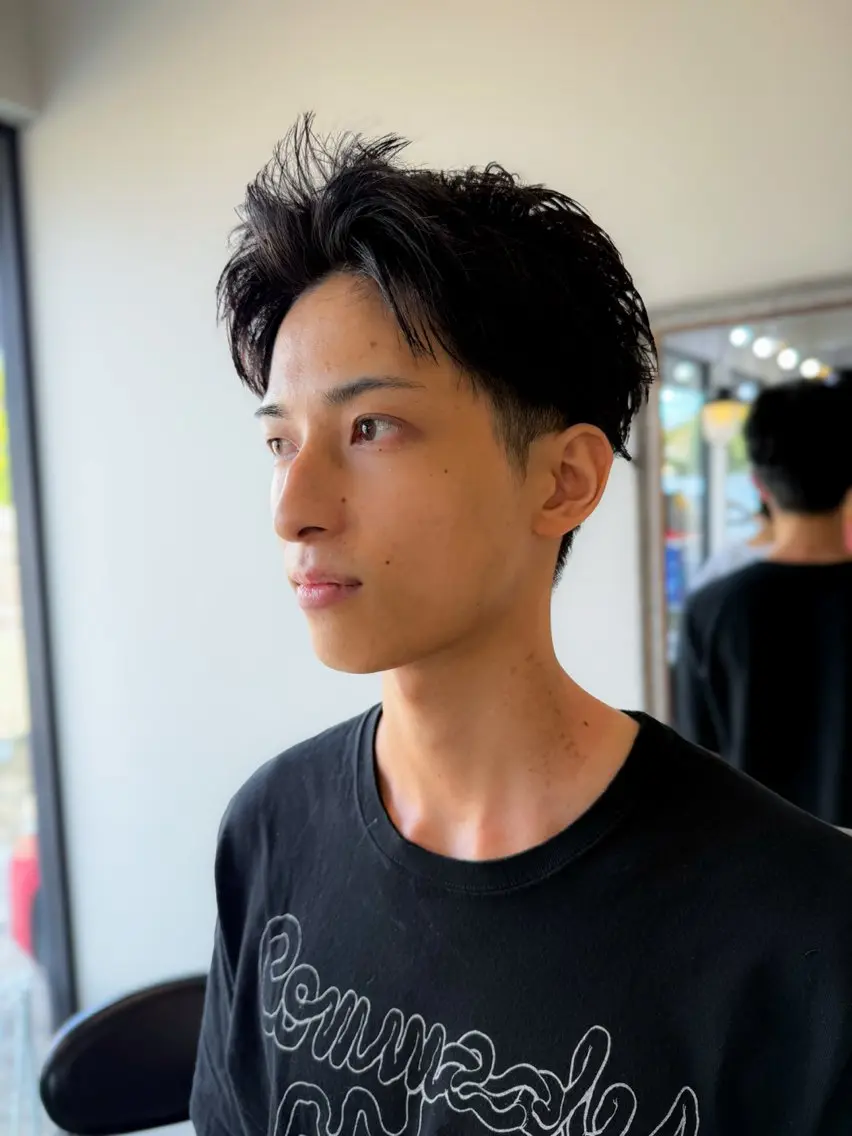 ショート ショートヘア カット ヘッドスパ ボブレイヤー募集中 出島　凜平のヘアスタイル