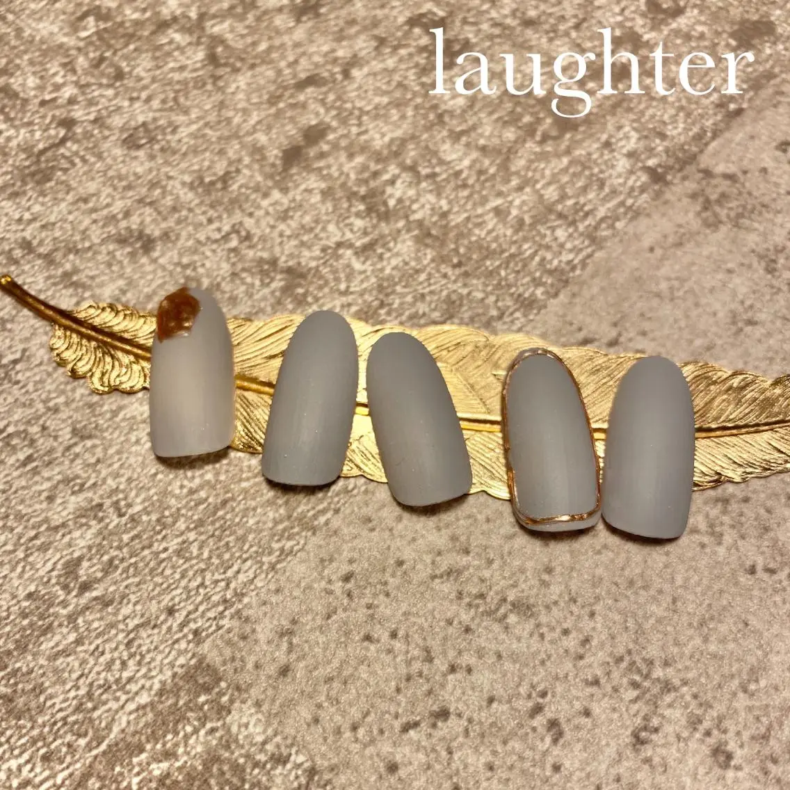 ネイル マットネイル ミラーネイル ハンドネイル laughter nailのネイルデザイン