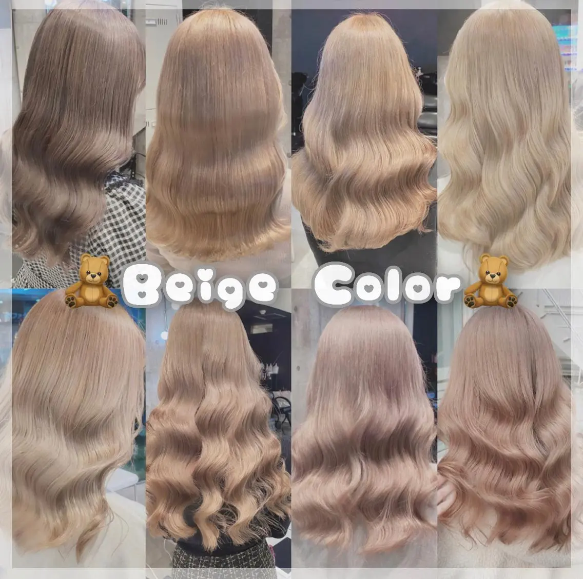 ロング カラー ヘアアレンジ アッシュ アッシュグレー アッシュグレージュ バレイヤージュ ミストバング 韓国ヘア 🦋KIRA🦋のヘアスタイル