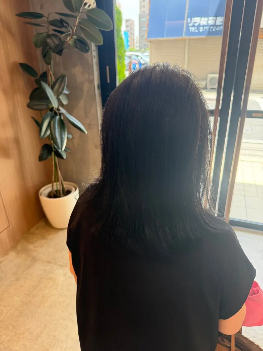ミディアム 陶山 直樹のヘアスタイル