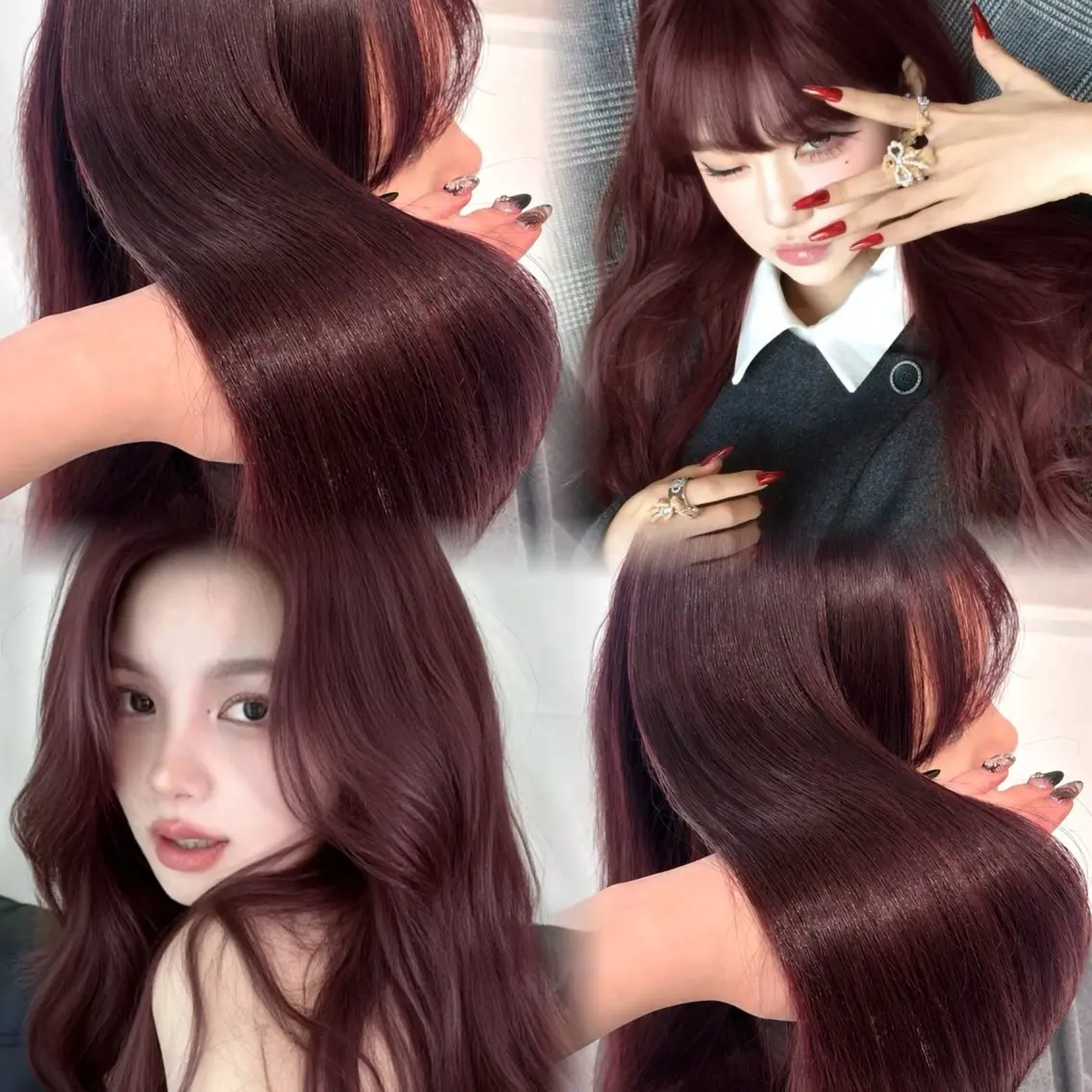 ロング カラー ダブルカラー 高野 日和のヘアスタイル