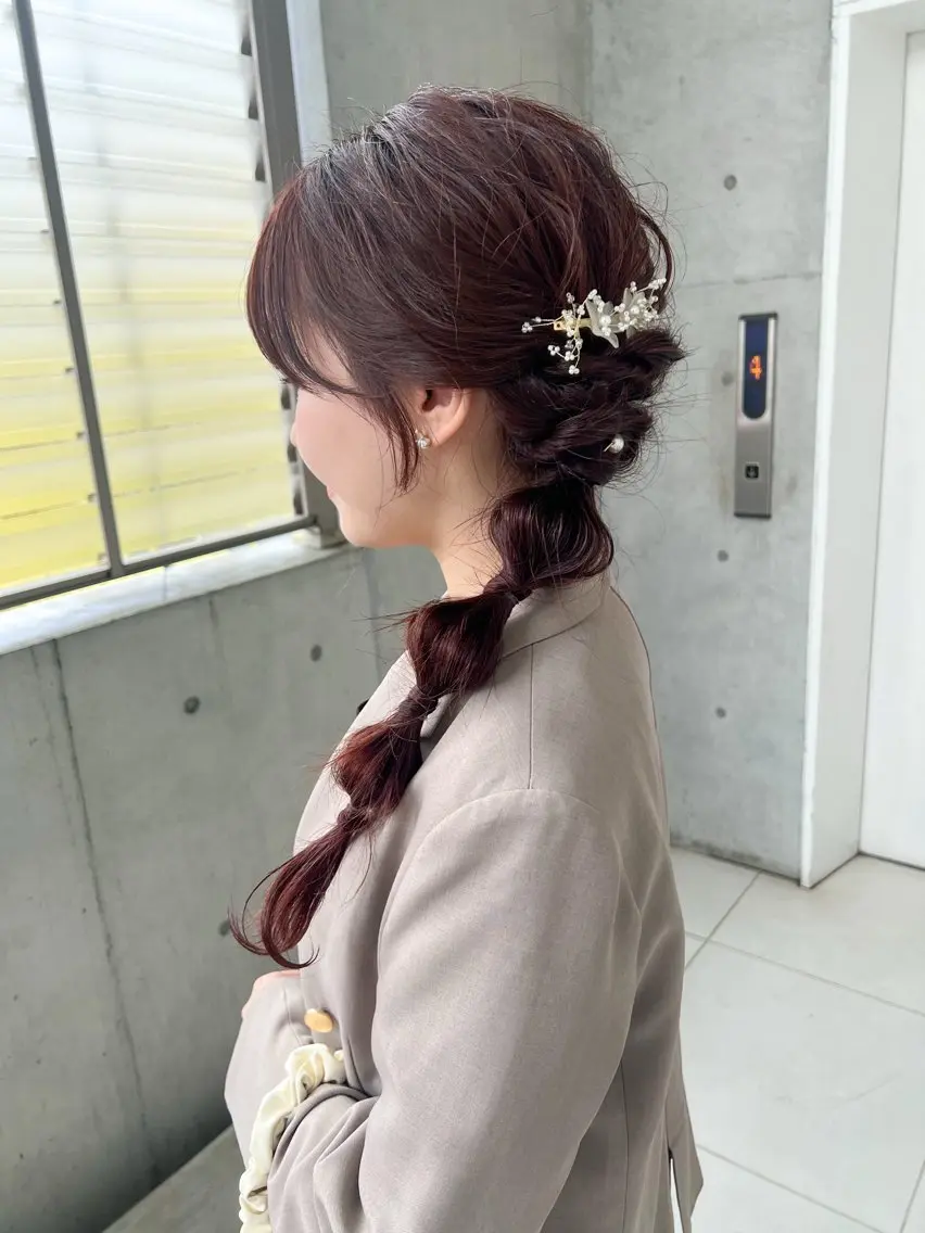 ロング ヘアアレンジ "小顔カット" Fuko.のヘアスタイル