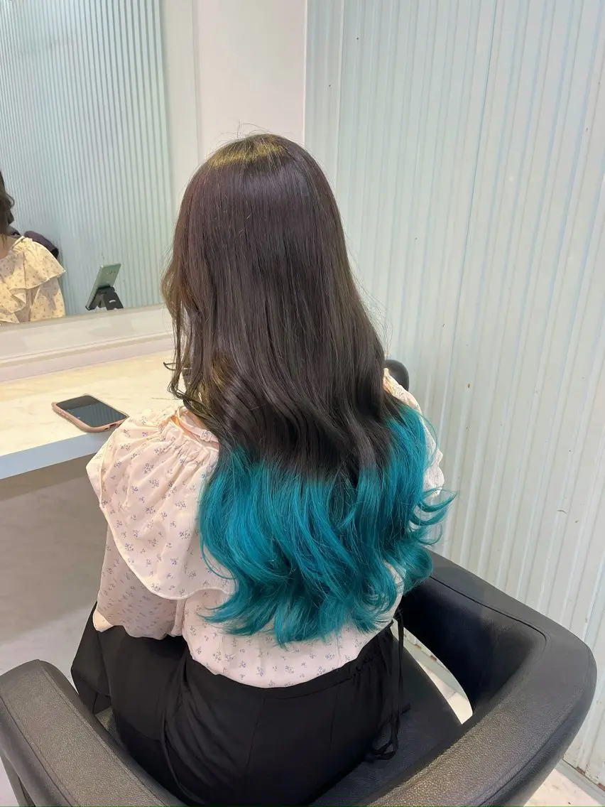 ロング カラー ヘアカラー トリートメント ブリーチカラー 🩵MIZUKIのヘアスタイル