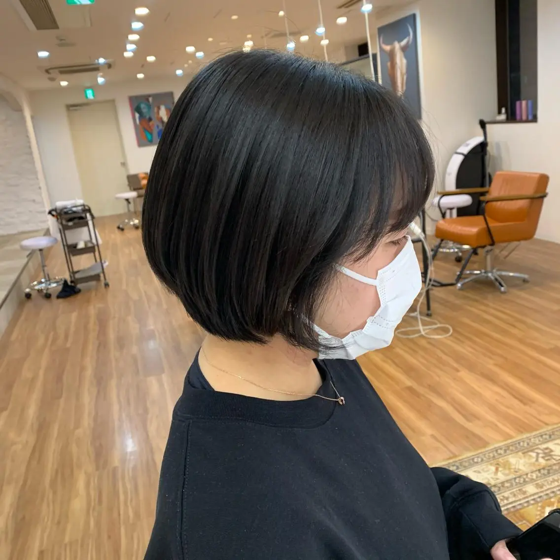ショート ショートボブ 丸みショート ボブ ショートヘア 【韓国風くびれヘア】 joule小木曽輝のヘアスタイル