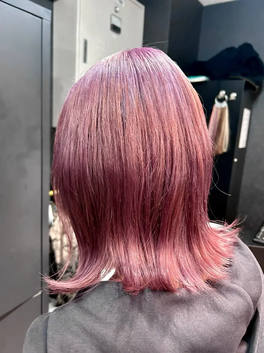 ショート カラー ヘアカラー トリートメント 💎透明感カラー💎 bAteAu あまねのヘアスタイル