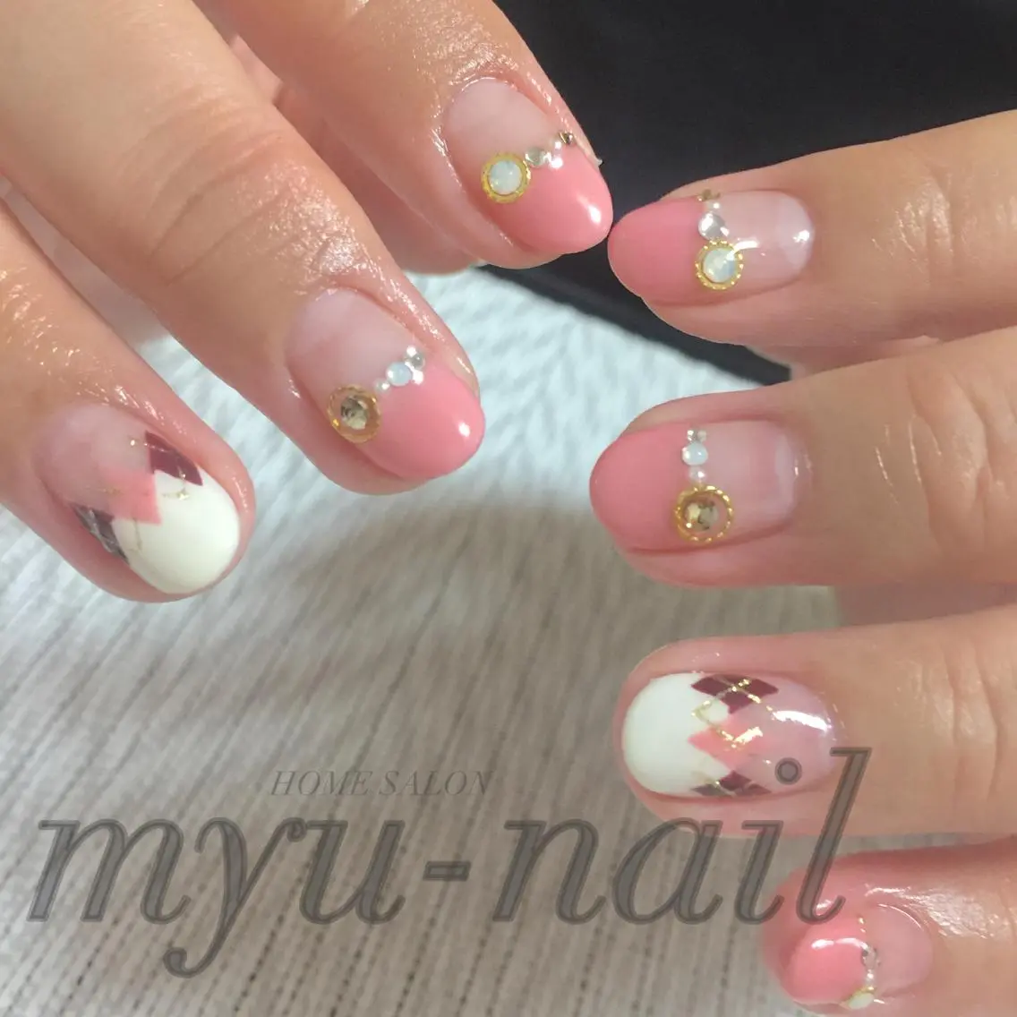 ネイル ハンドネイル ホームサロン myu-nailのネイルデザイン