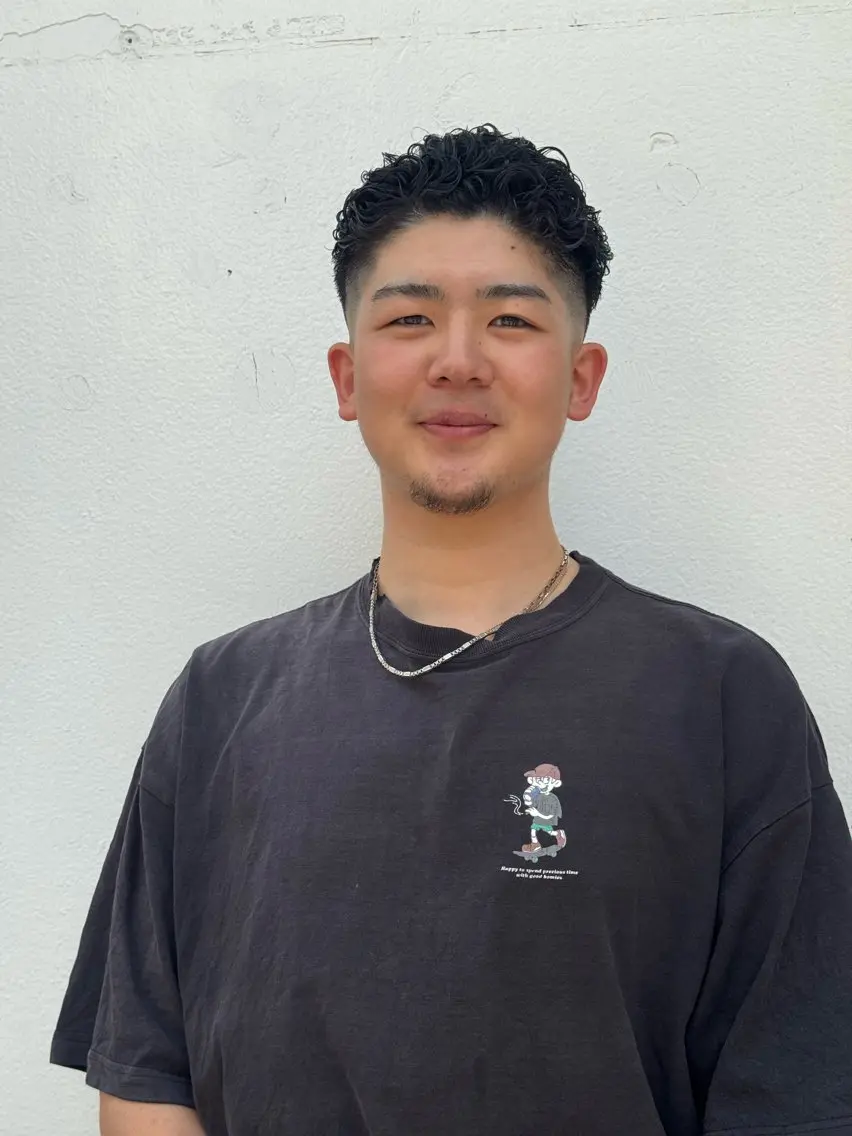 ショート パーマ メンズ カット パーマ トリートメント ヘアセット メンズ専門美容師店長 💈高橋和真💈のヘアスタイル