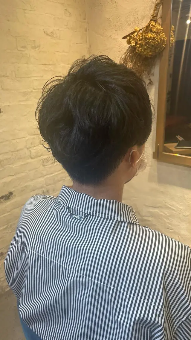 men's カット+パーマの写真