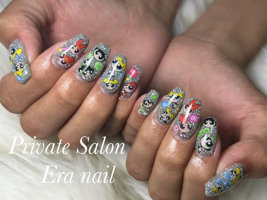 ネイル フラッシュネイル 持ち込み ハンドネイル Era nailのネイルデザイン