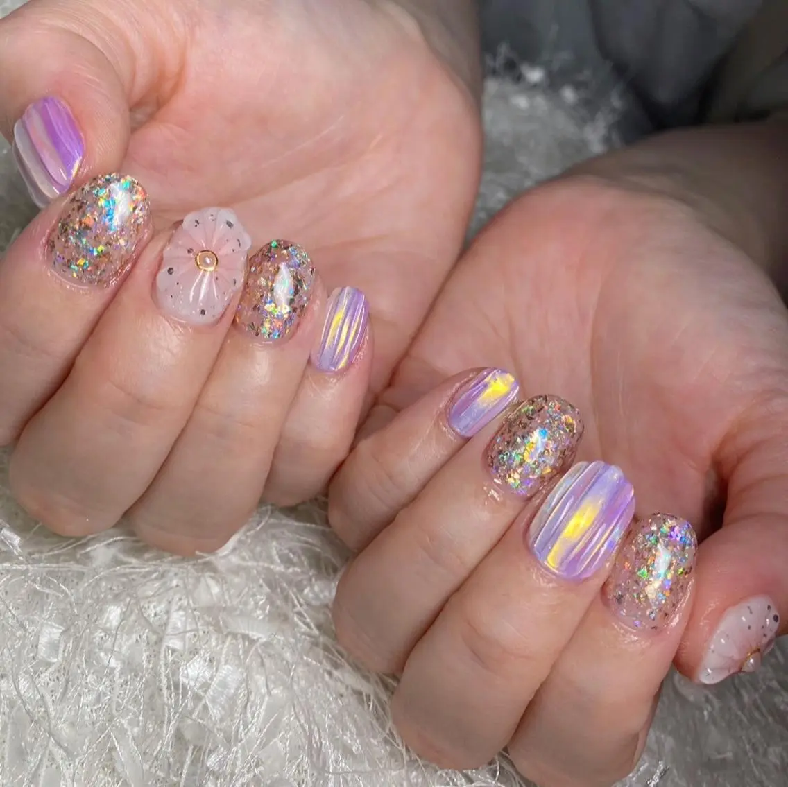 ネイル 長さ出し フレンチネイル ジェルネイル グラデーション 韓国ネイル ハンドネイル Nail&eye Belire 新宿のネイルデザイン