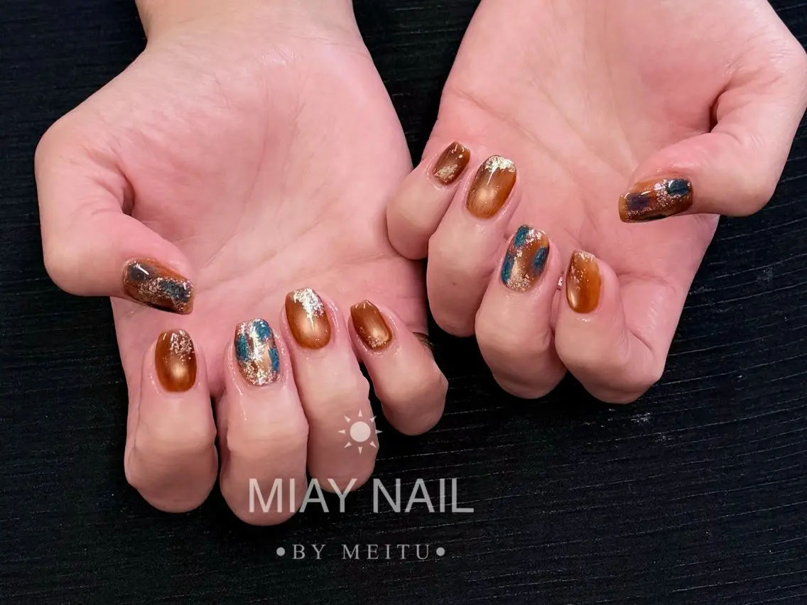 ネイル ハンドネイル 💜MIYA NAIL鶴見店のネイルデザイン