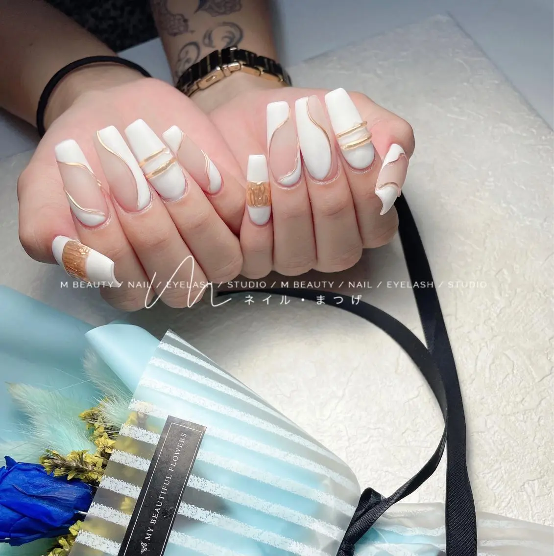 ネイル M🌷nail 長さだし専門店のネイルデザイン