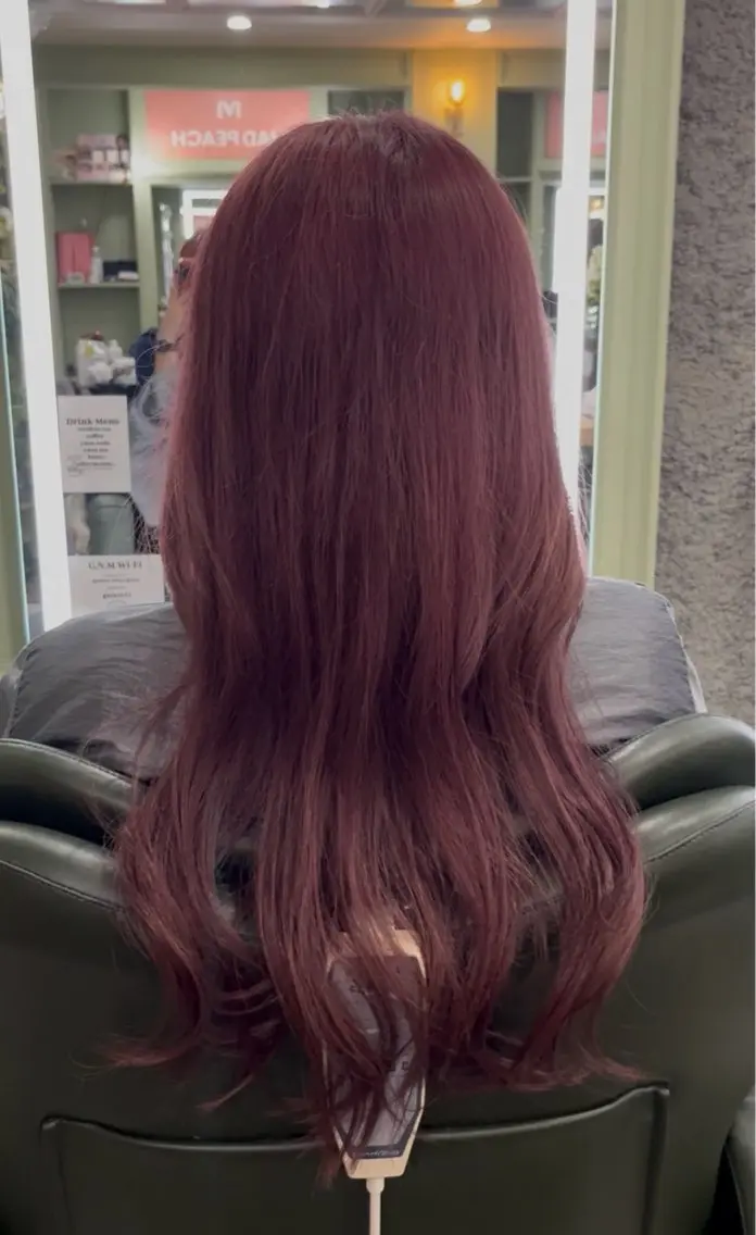 カラー AYANE ◝✩韓国ヘアのヘアスタイル