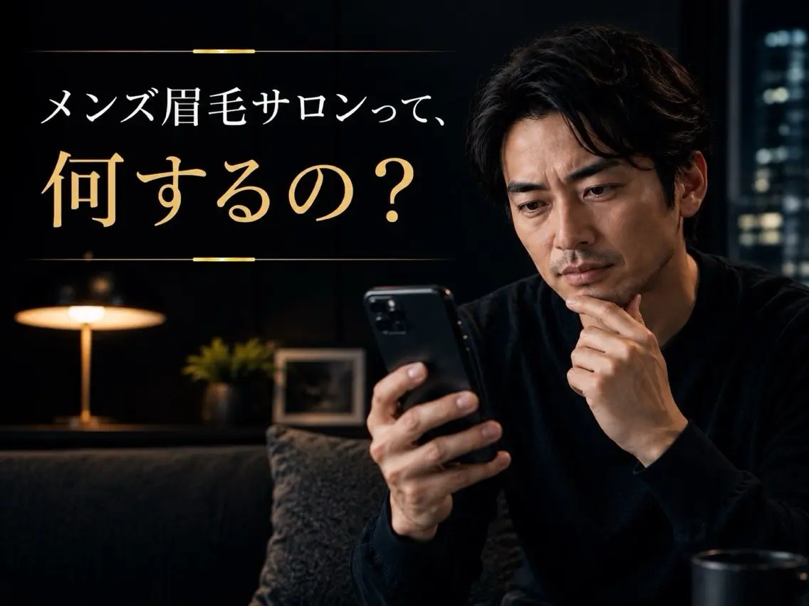 メンズ アイブロウ メンズアイブロウ ワックス脱毛 眉カット その他(アイブロウ) LUZ|川口メンズ 毛穴洗浄・眉毛のエステ・リラクイメージ