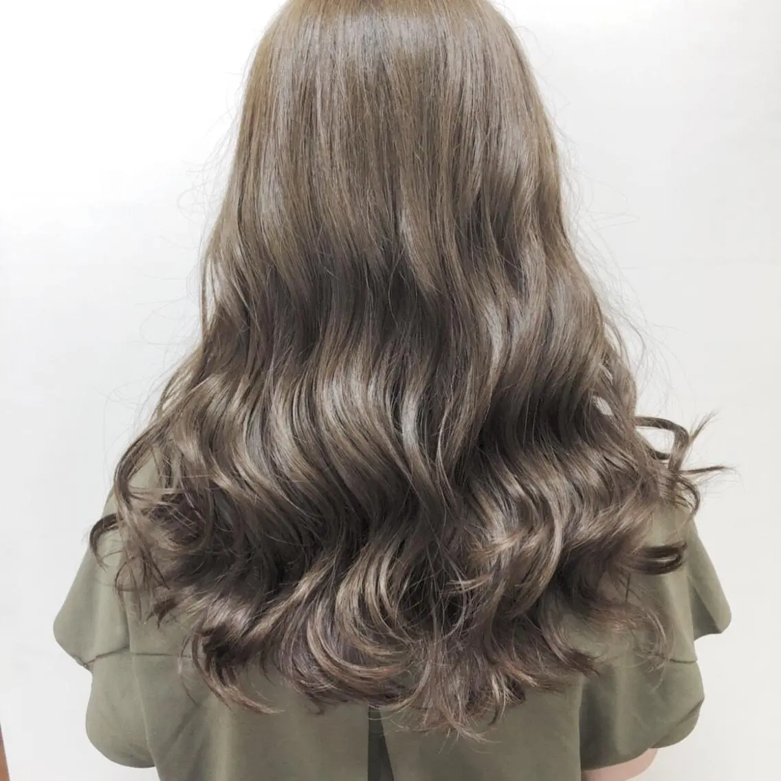 セミロング カラー アッシュ ベージュカラー 似合わせ/前髪カット /店長 村上直也のヘアスタイル