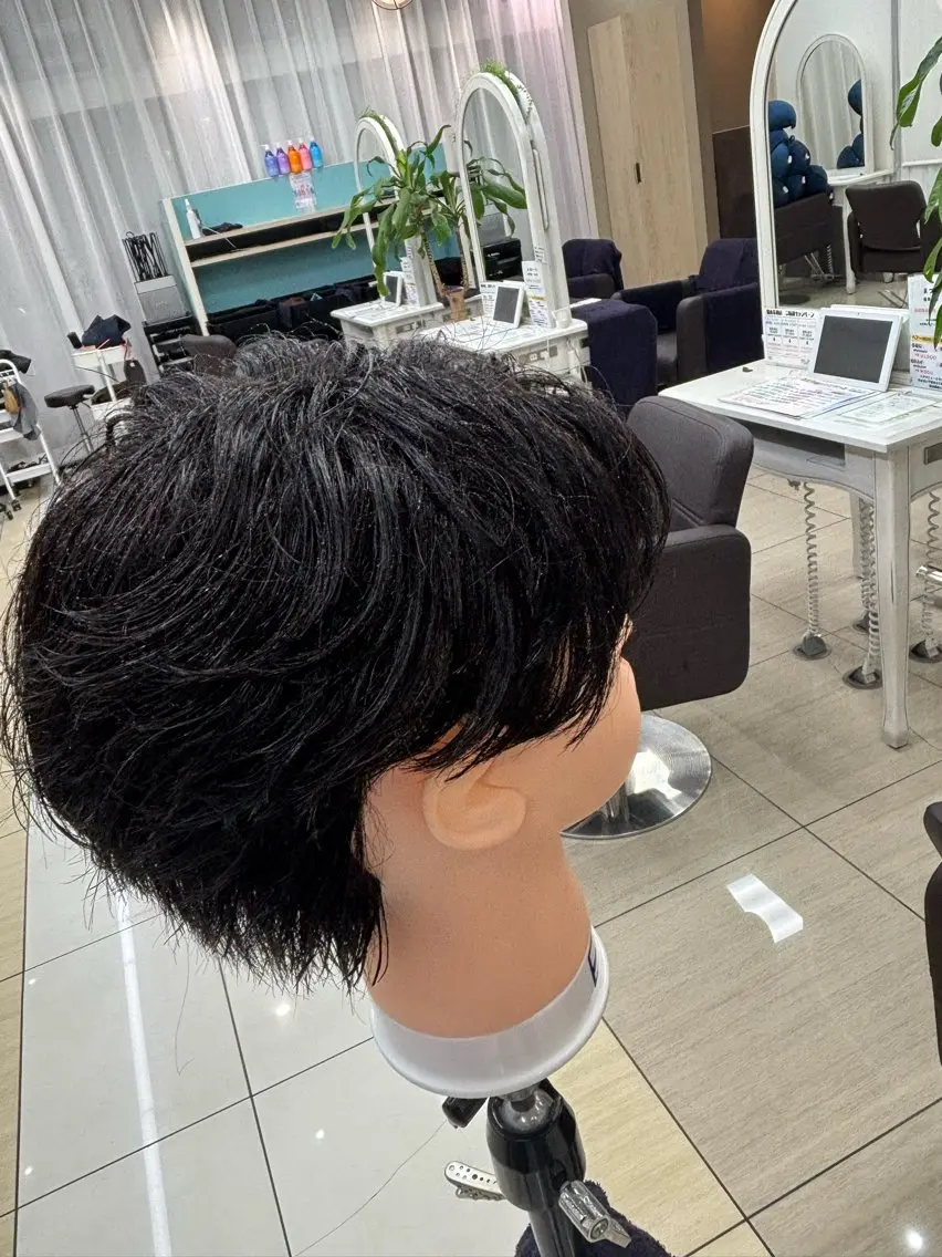 パーマ メンズ カット パーマ よこみね はるきのヘアスタイル