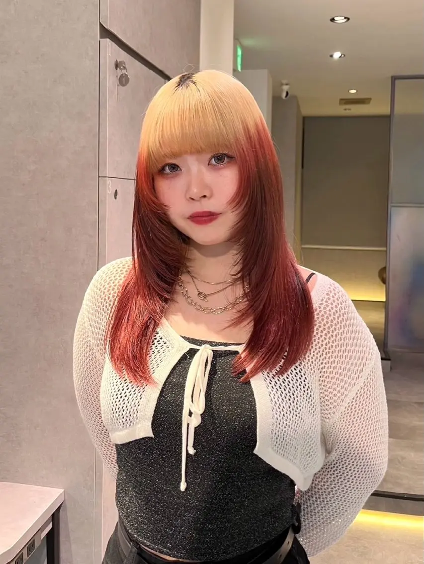 レイヤーカットの写真