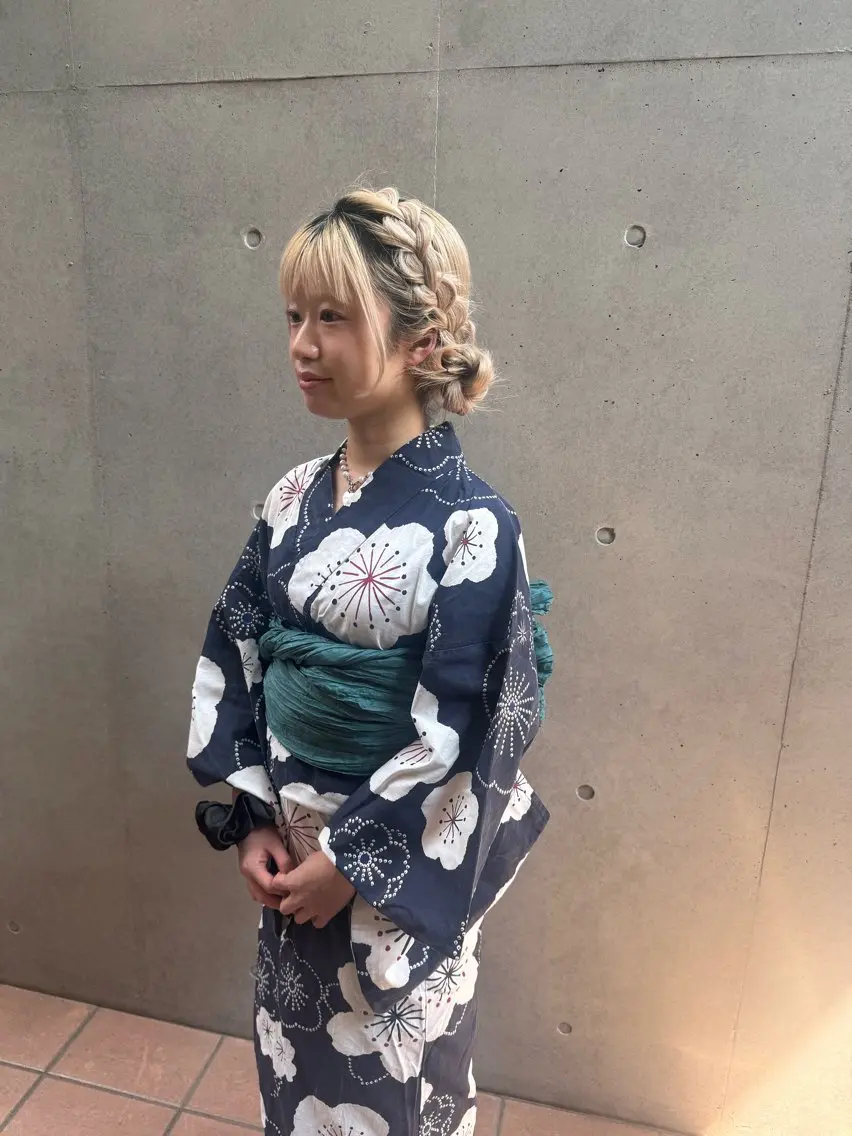 着付け 🎗️【ヘアセット 美眉】吉川玲🎗️のヘアスタイル