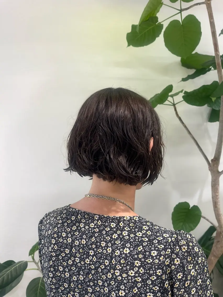 ミディアム ボブ カット トリートメント ボブパーマ／アレンジ Onのヘアスタイル