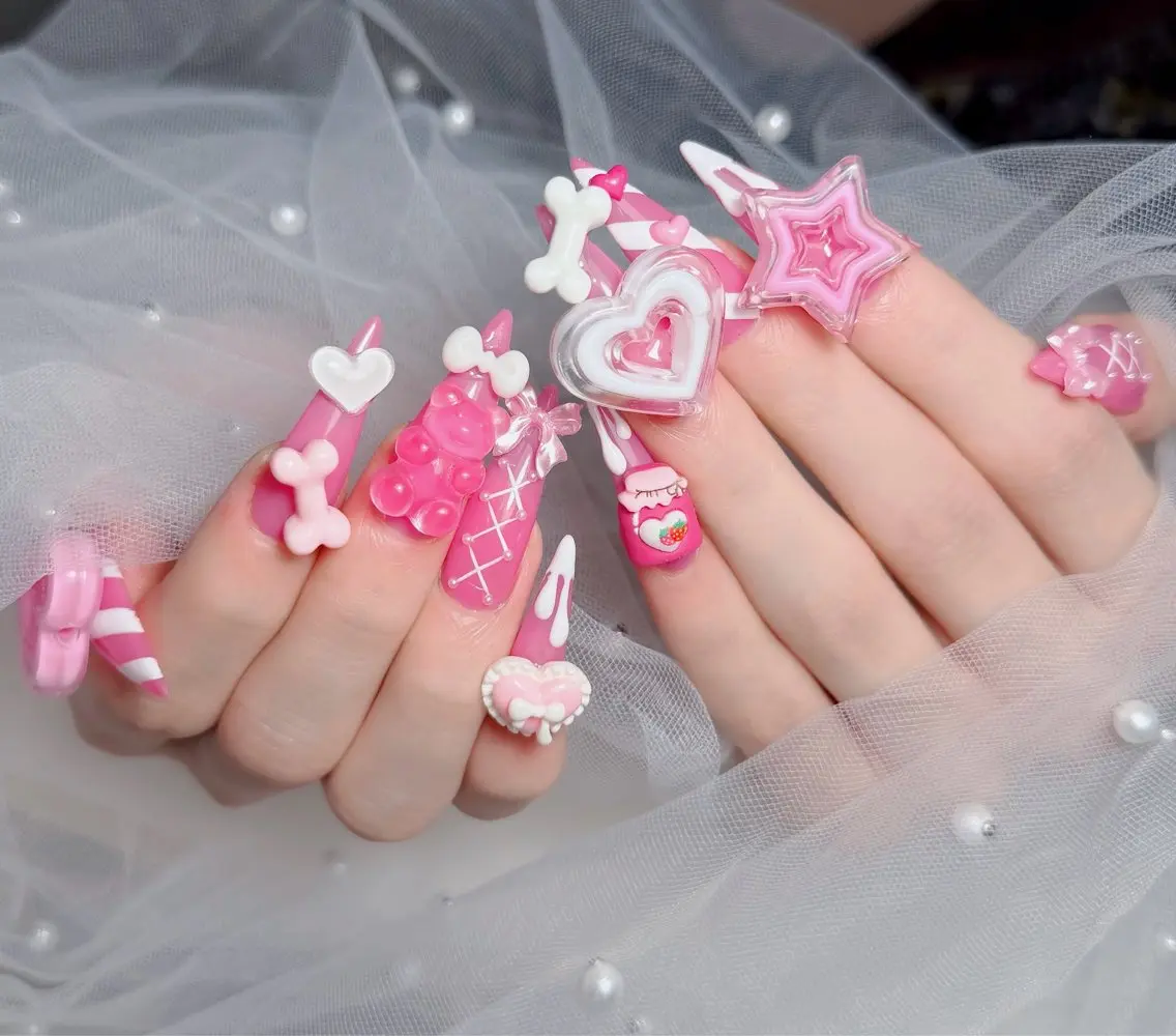 ネイル アートネイル フレンチネイル ジェルネイル 韓国ネイル マグネットネイル ハンドネイル Lenie Nail Okuboのネイルデザイン