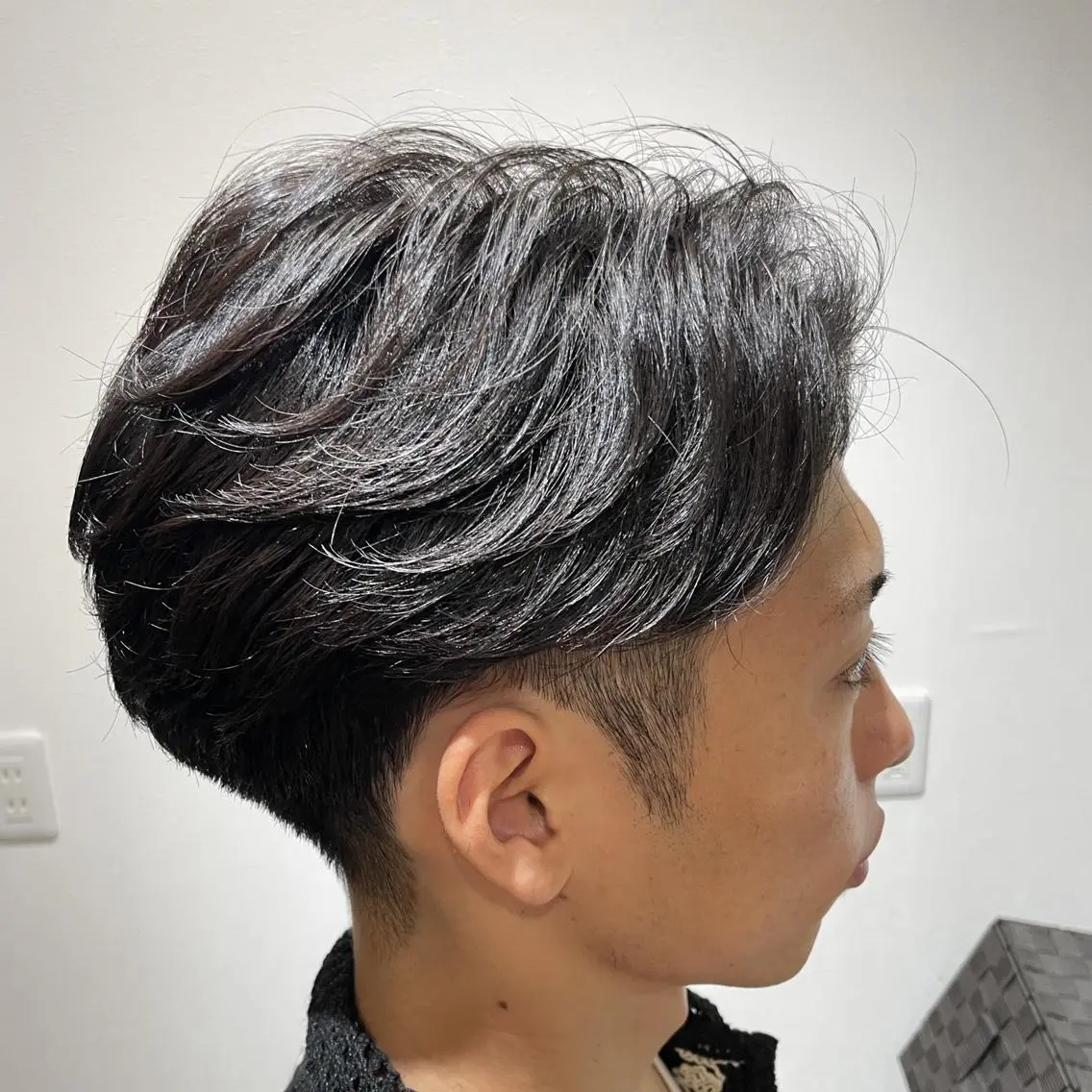 ショート パーマ メンズ フェザーパーマ メンズパーマ メンズウルフカット ウルフカット カット パーマ パーマPrivate SalonNoa名駅のヘアスタイル