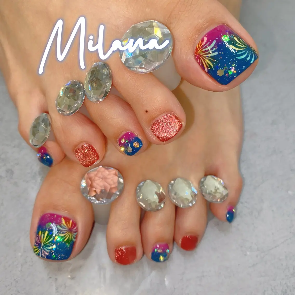 ネイル フットネイル フットネイル Milana （研修生メニュー）のネイルデザイン