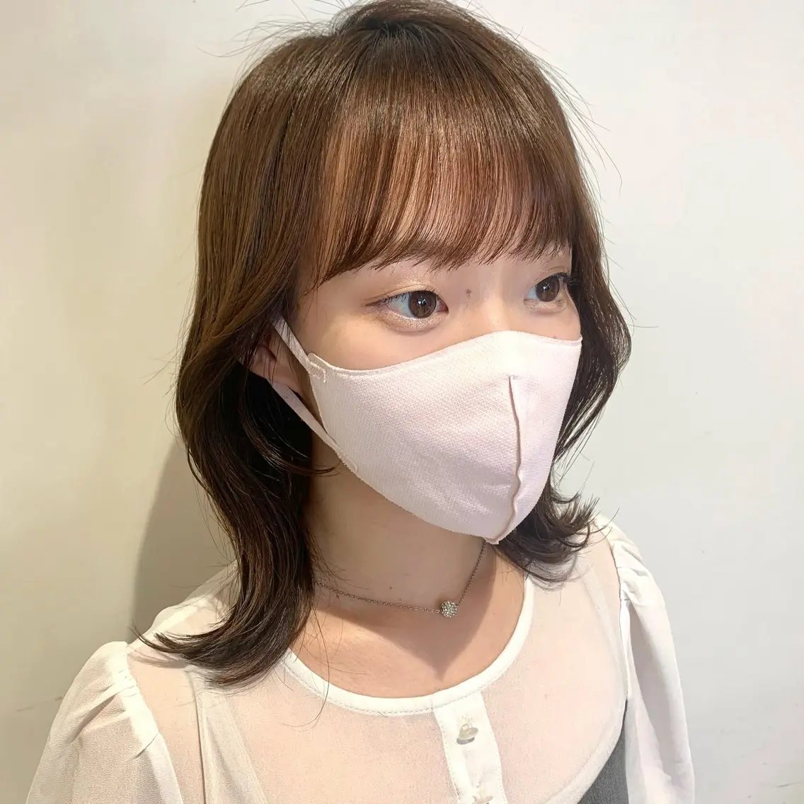 ミディアム 韓国風ヘア レイヤーカット カット 🍏脊古夏月🍏 /韓国ヘア&アイ🍏のマツエク・マツパデザイン