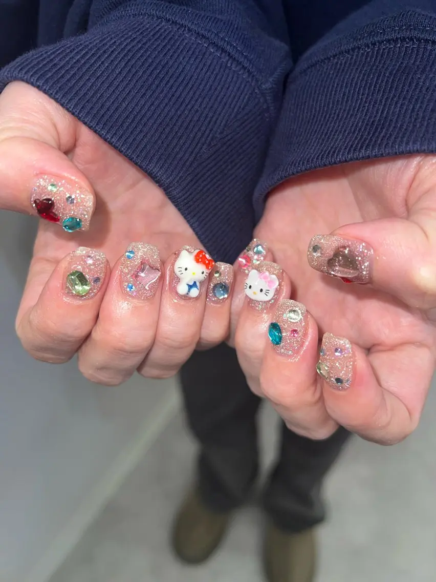 ネイル フラッシュネイル フレンチネイル ジェルネイル マグネットネイル ニュアンスネイル ハンドネイル ハンドケア Bana_ Nailのネイルデザイン