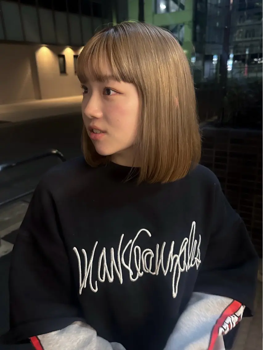 ミディアム カラー ヘアカラー トリートメント 🐏nao /レイヤーカット🐏のヘアスタイル
