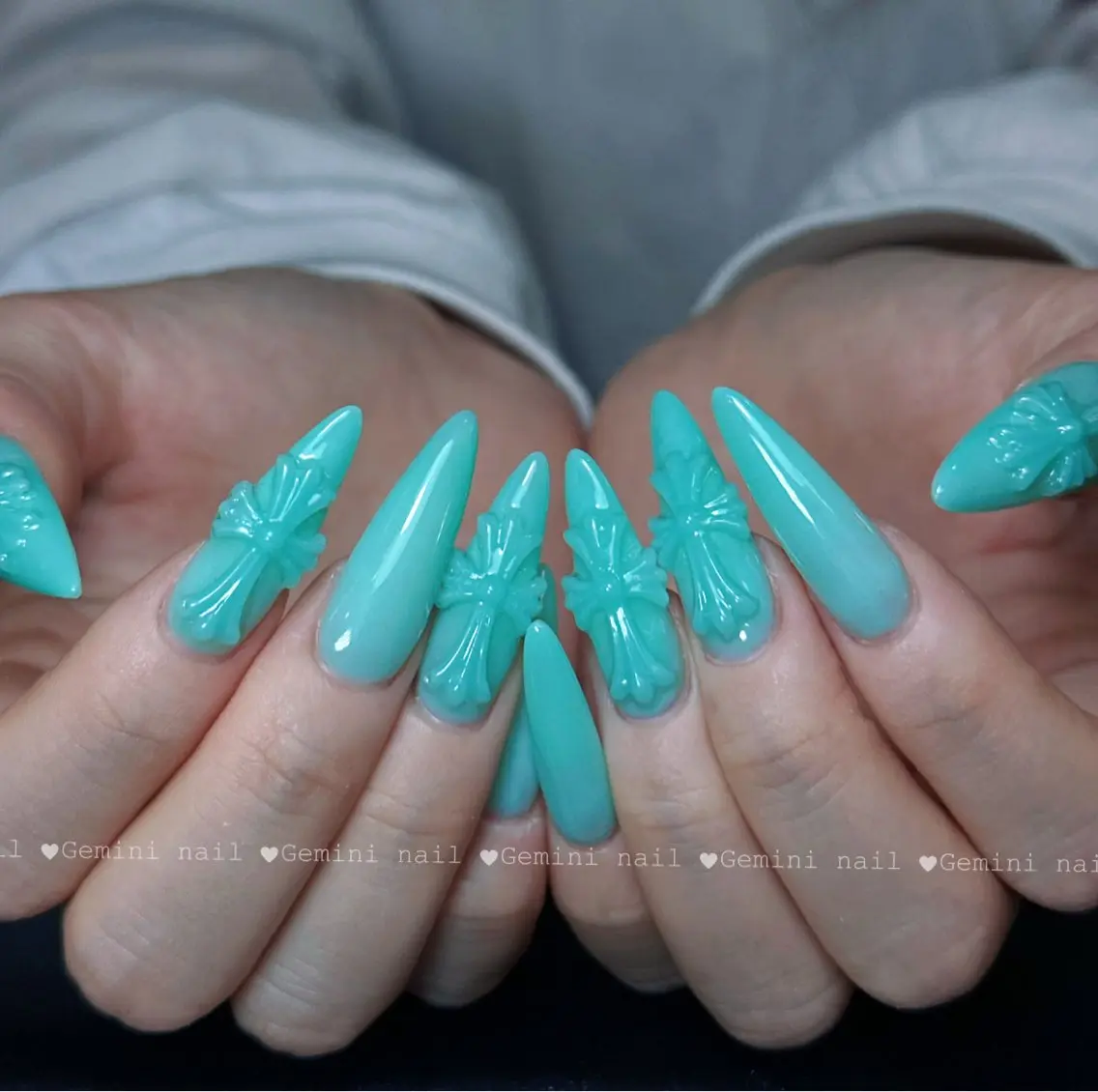 ネイル ネイルチップ Gemini nail.Yukiのネイルデザイン