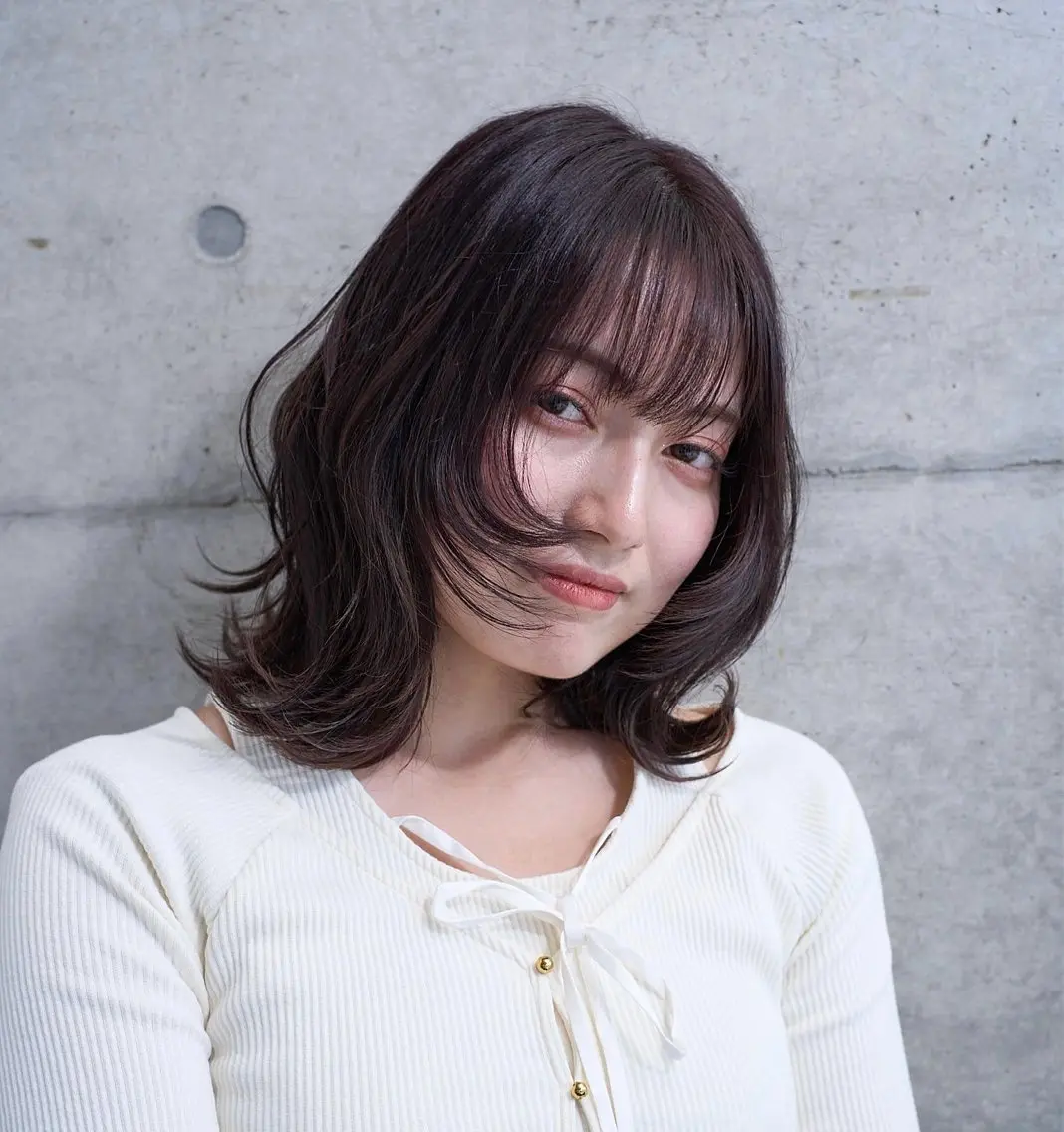 ミディアム カット ヘアカラー トリートメント 黄金比の似合わせ /吉祥寺 /kokiのヘアスタイル