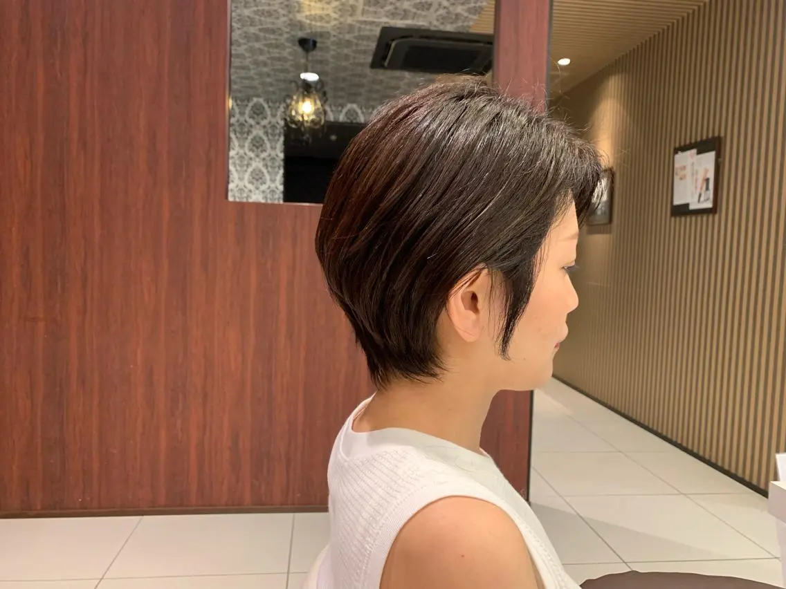 ショート カラー パーマ ヘアアレンジ 葛西 縮毛矯正のプロ ブリーチ矯正 青木俊のヘアスタイル