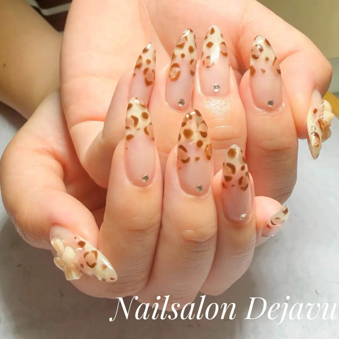 ネイル アニマル柄 持ち込み ハンドネイル Nailsalon Dejavuのネイルデザイン