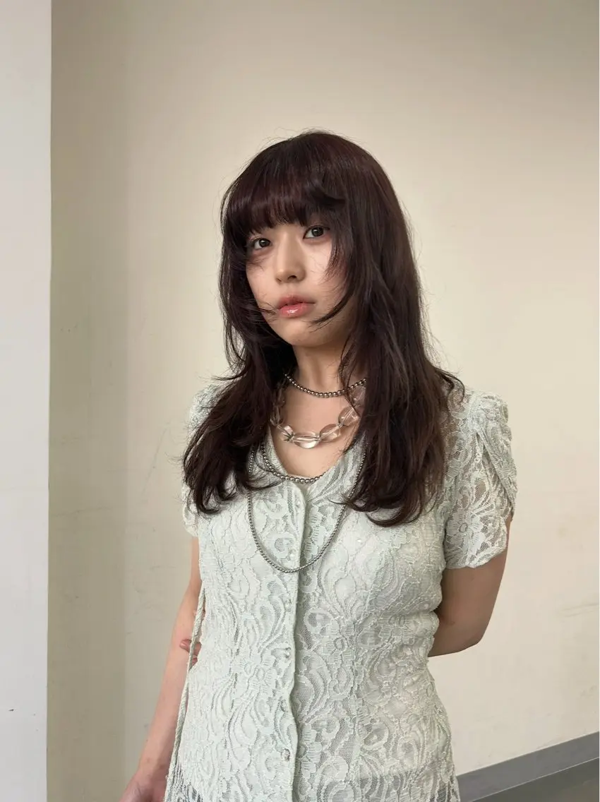 ロング ヘアカラー Hanon 美桜のヘアスタイル