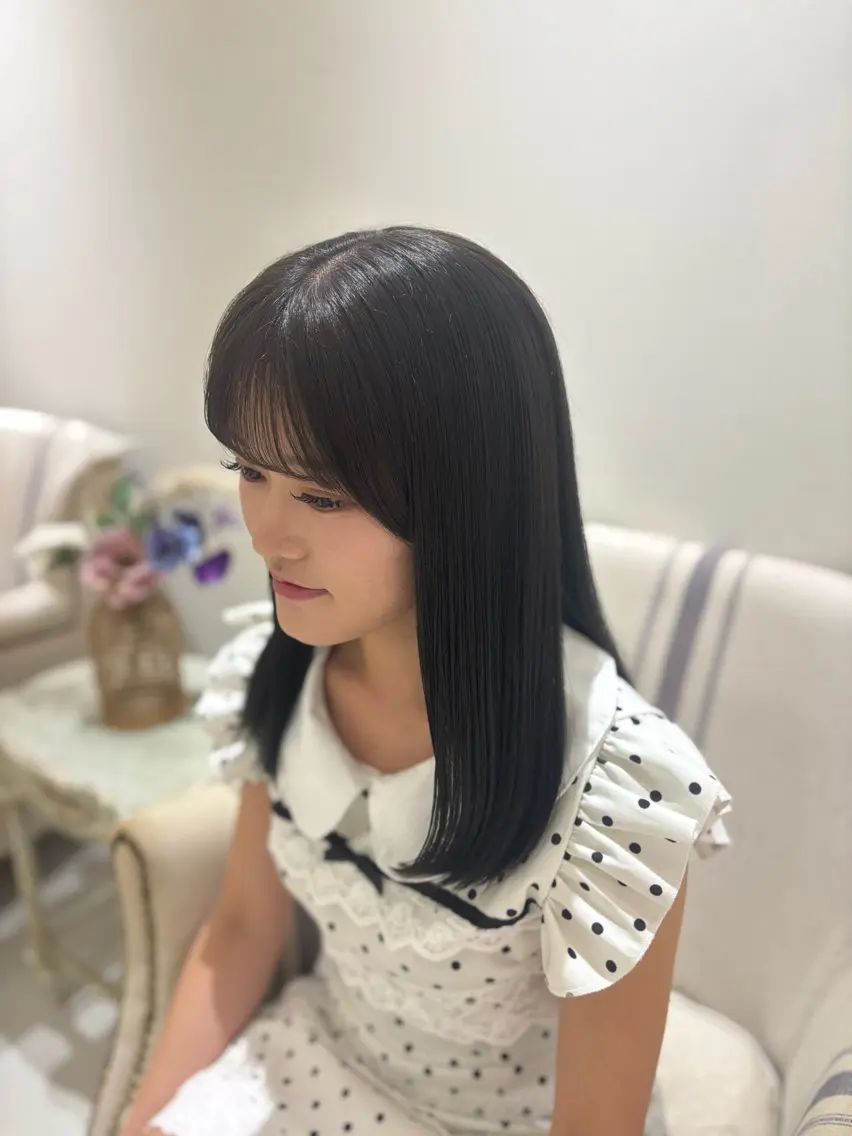 セミロング カラー カット ヘアカラー トリートメント yui🥀/ボブ /ブリーチなしカラーのヘアスタイル