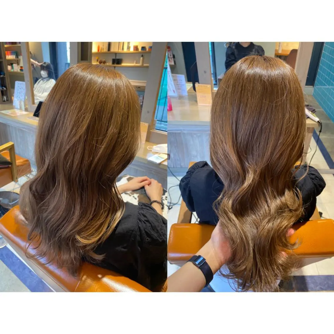 カラー カット ヘアカラー トリートメント 🩵盛れる顔周りヘア EMI🩵のヘアスタイル