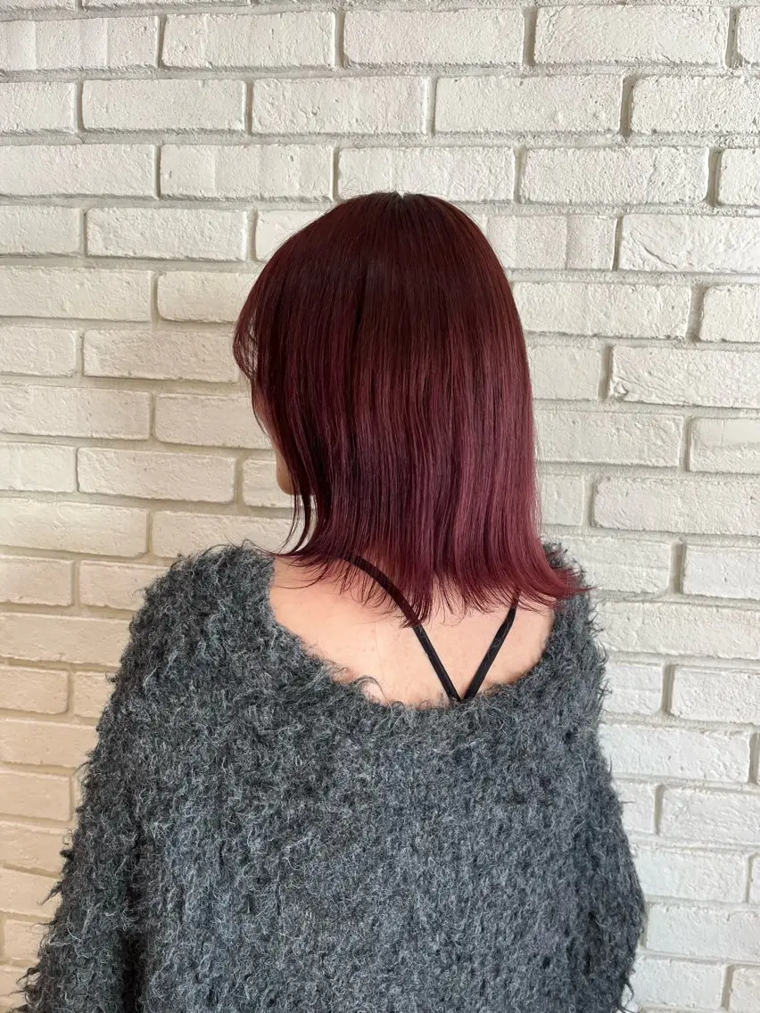 カラー レッドカラー minami 🌿‬のヘアスタイル
