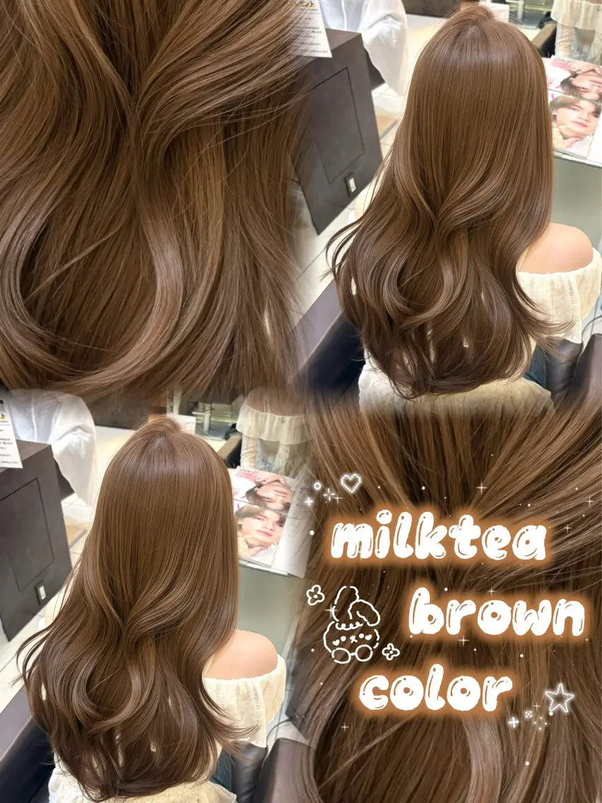 ミディアム カラー ヘアカラー 🤎韓国ヘア ベージュ まゆか🤎のヘアスタイル