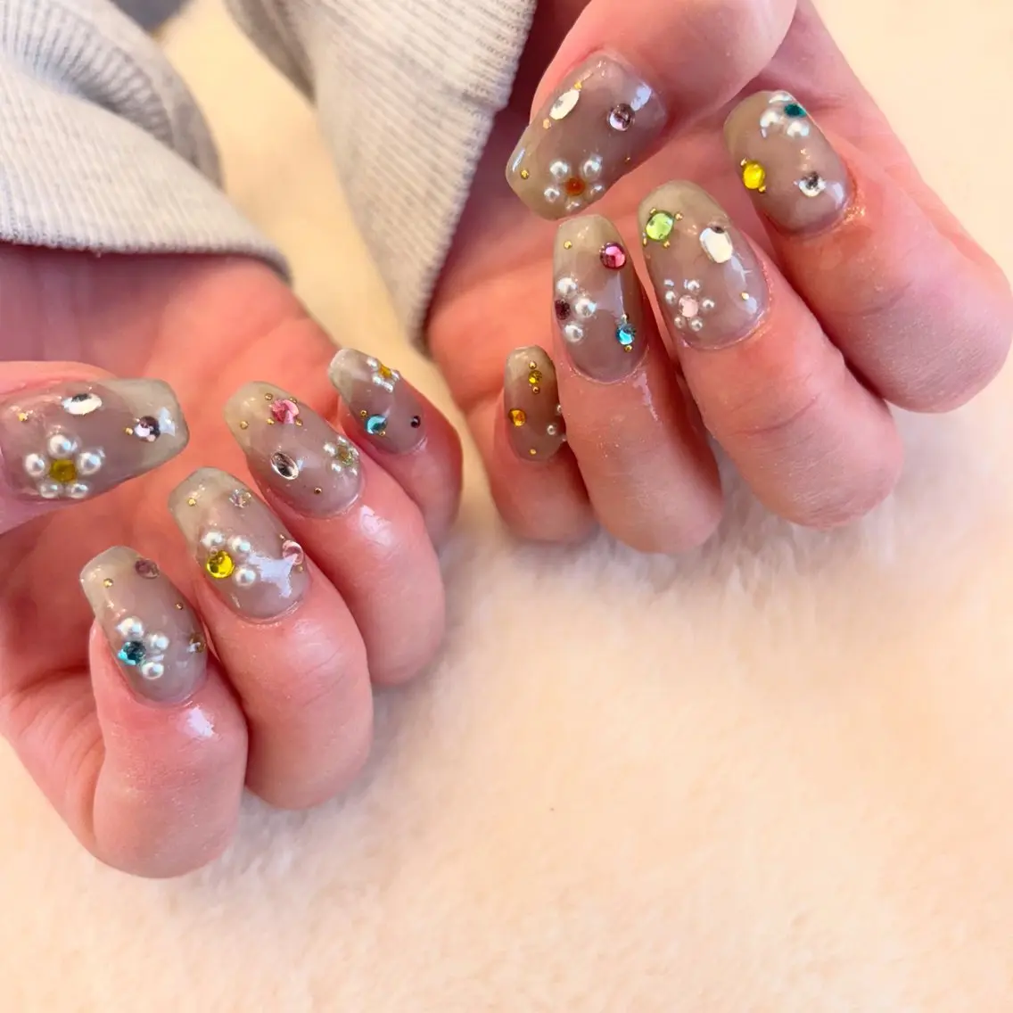ネイル ハンドネイル Sea  nail by emaのネイルデザイン