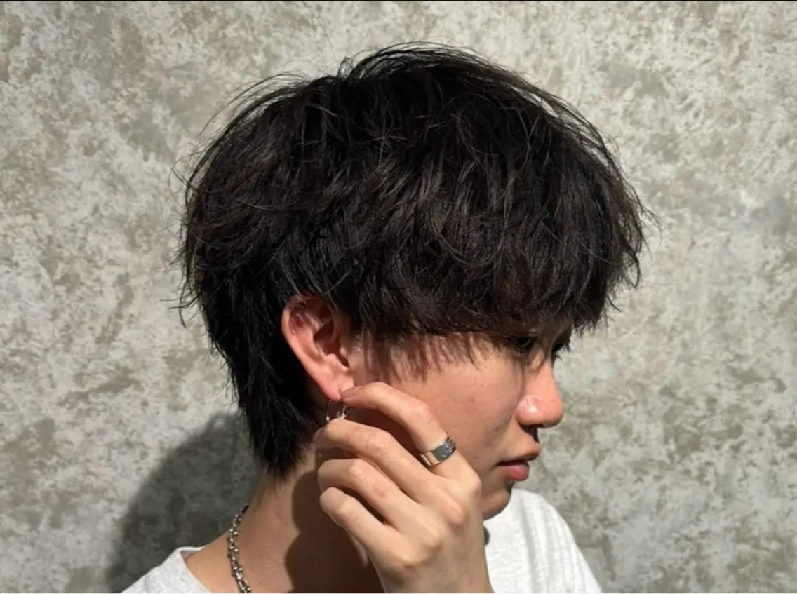メンズ マッシュ カット KAMINAO HIRYUのヘアスタイル