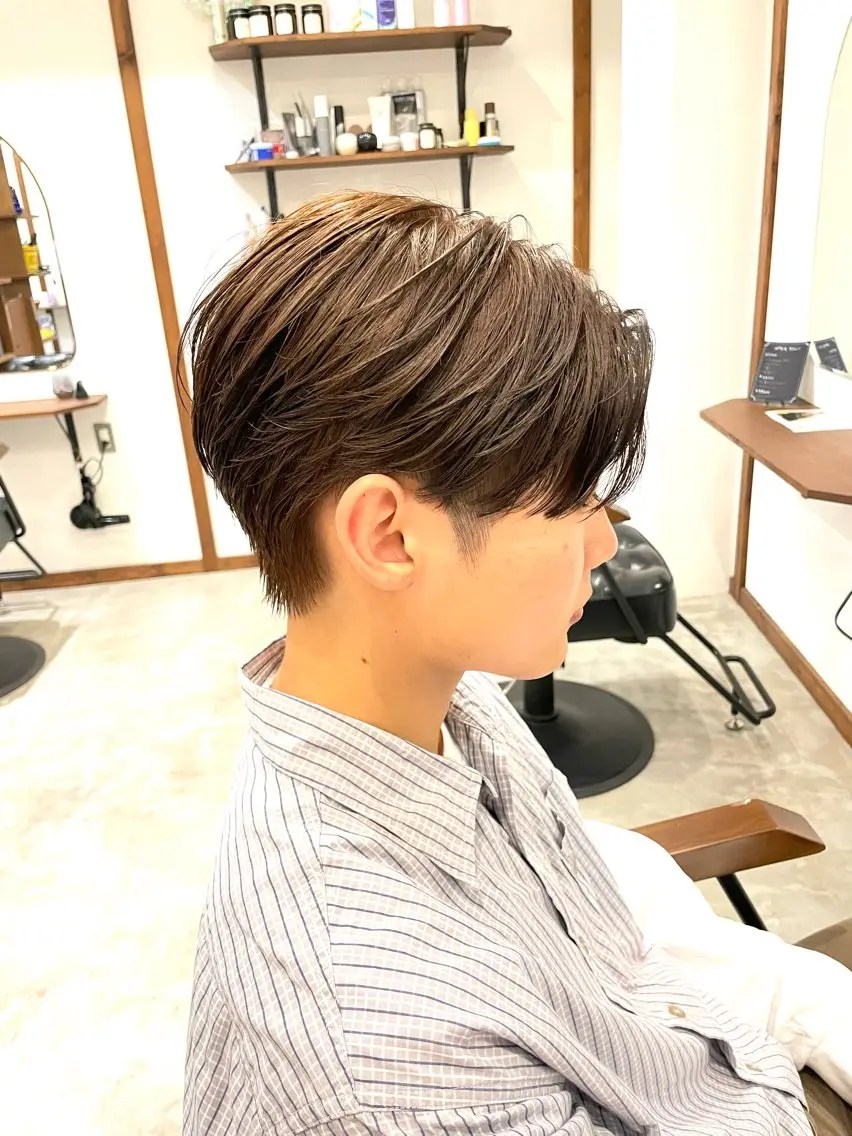 メンズ フェザーパーマ メンズパーマ メンズパーマ/ 津田沼/藤原 侑樹のヘアスタイル