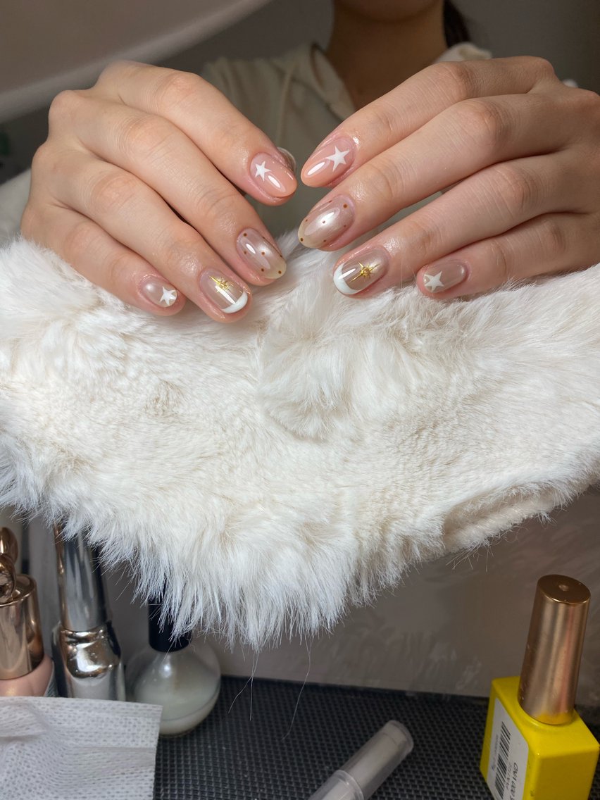 ネイル 桜ネイル 長さ出し フレンチネイル 韓国ネイル マグネットネイル ハンドネイル kiwami305 nail salonのネイルデザイン