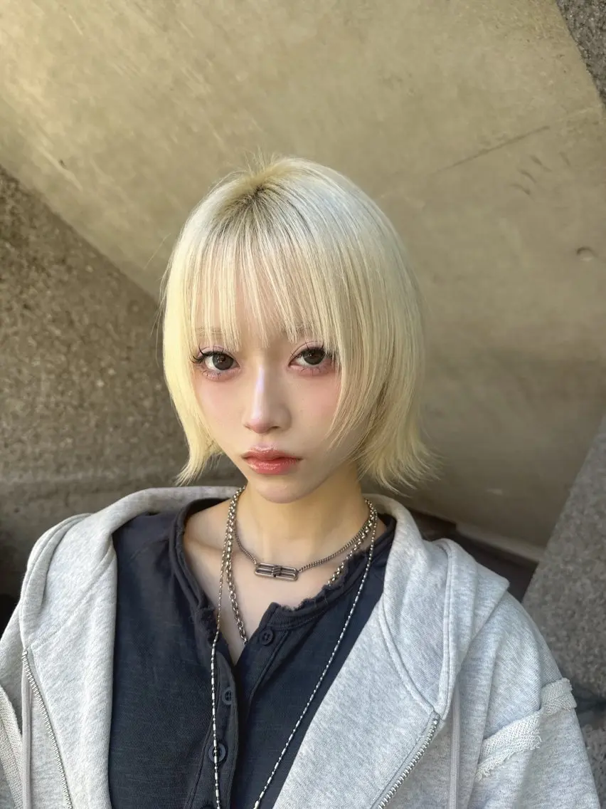 ショート カラー ブリーチ ブロンド ケアブリーチ 透明感カラー ハイトーンカラー カット ヘアカラー 💎透明感カラー特化 💎TAISEIのヘアスタイル
